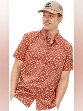 American Eagle Outfitters Short-Sleeve Print Shirt - L - New With Tags